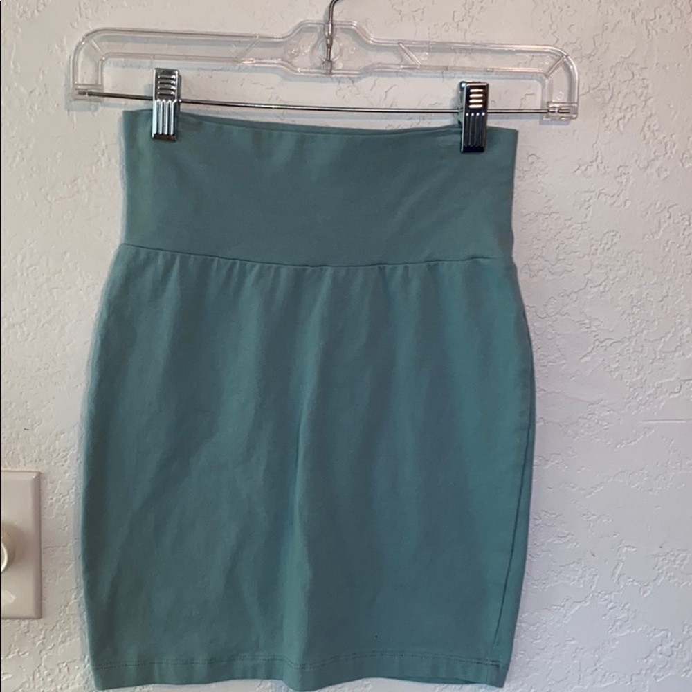 Charlotte Russe Blue Bodycon Skirt